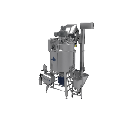 High-shear mixer for high viscosity products