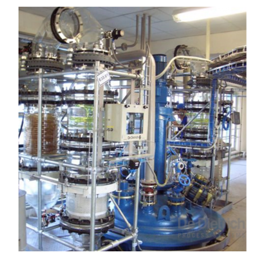 Distillation equipment for large reactors