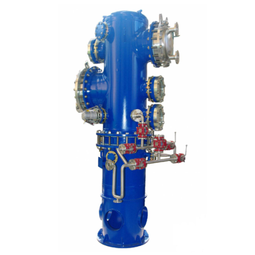 Condensation and separation unit for solvent handling