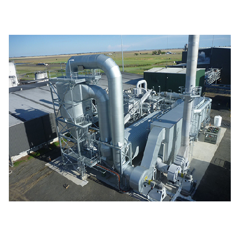 Industrial rotary dryer for odor and emission control