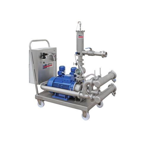 Continuous flotation units for wine clarification