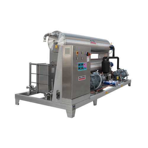 Scraped-surface wine coolers for efficient cooling