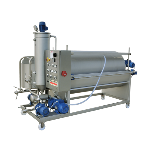 Rotary vacuum filters for wine and beverage filtration