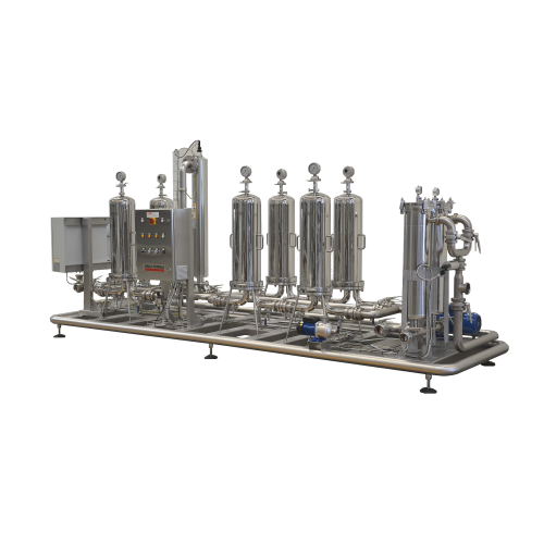 Ceramic and organic membrane microfiltering systems