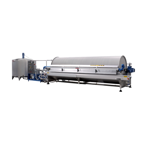 Rotary vacuum filters for wine and lees filtration