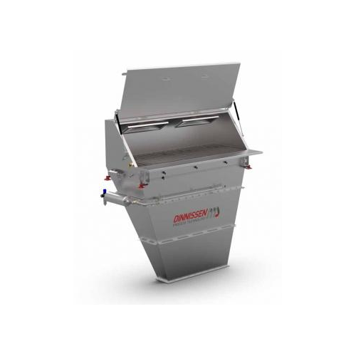 Bag emptying system for bulk material handling