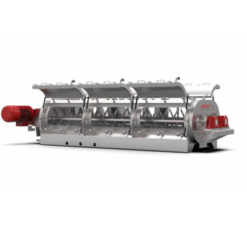 Industrial mixer for moisture conditioning