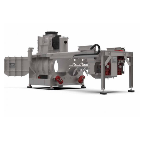 Industrial mixer for batch granules or grains