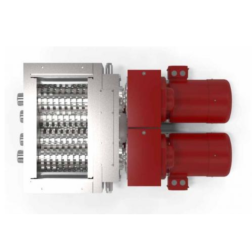 Industrial roller mill for grain size reduction