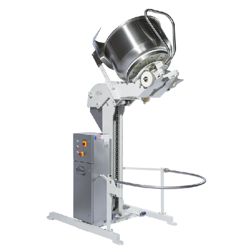 Compact elevator tipper for craft businesses