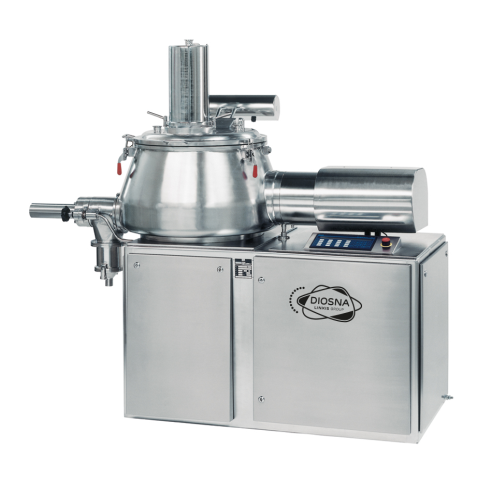 High-shear mixer granulator for pharmaceutical production start-up