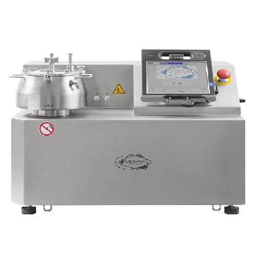 Compact laboratory mixer for high-shear granulation