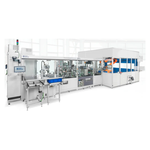 Production systems for battery cells with end-of-line testing
