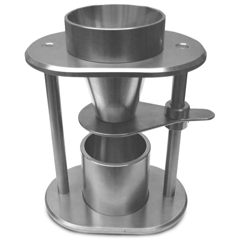 Apparent bulk density tester for granules and powders