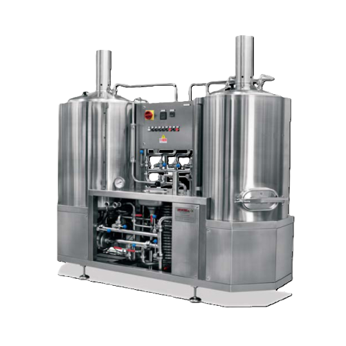 Compact brewhouse for microbreweries and brewpubs