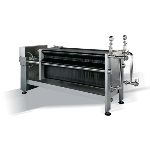 Plate and sheet filter for beer