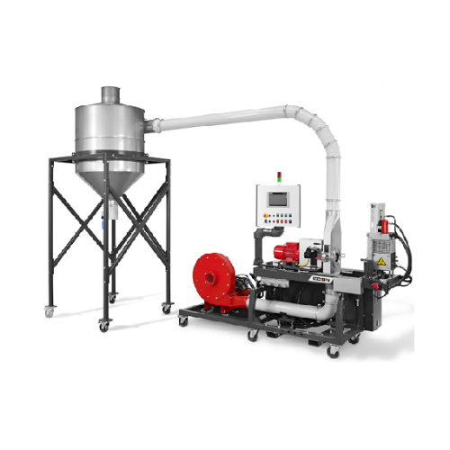 Air pelletizer for wood and natural fiber compounds