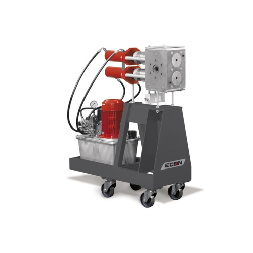 Inline screen changer for thermoplastics