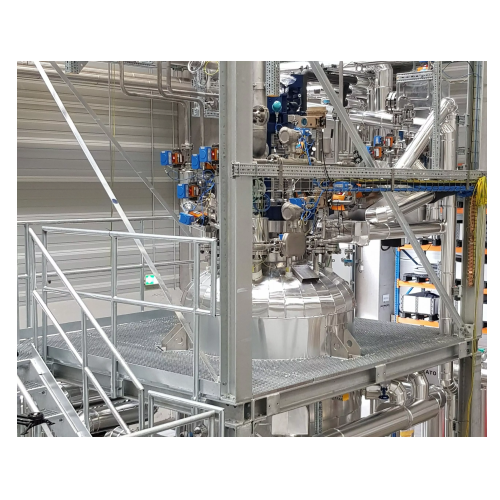 Industrial hydrogenation plant for pharmaceutical raw materials