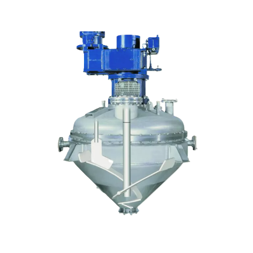 Vacuum dryer for free-flowing and pasty solids