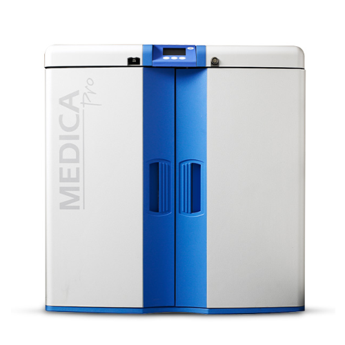 High-purity water system for clinical diagnostic analyzers