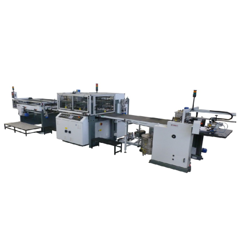 Paperboard case laminating line for small to large products