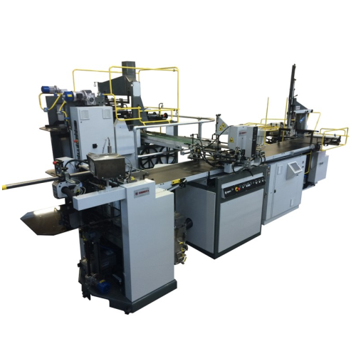 Automatic mechanical line for rigid set-up boxes
