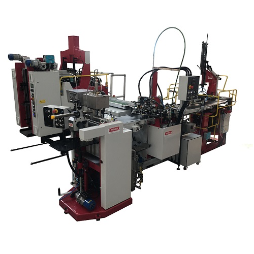 Automatic mechanical line for small-size rigid cardboard boxes