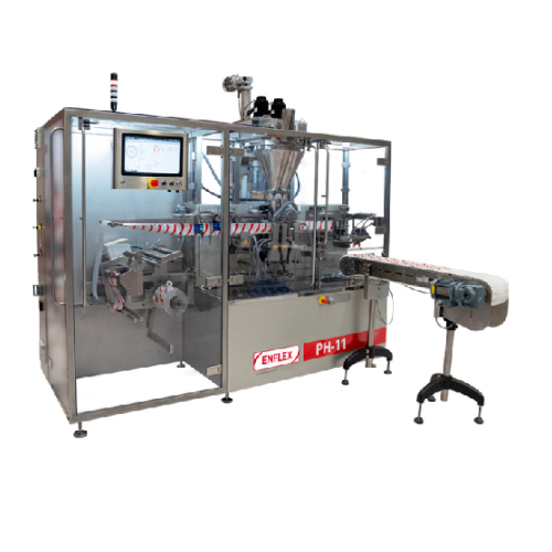 Flat pouch packaging for pharma products