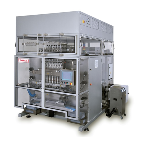 Intermittent stick pack machine for pharma and healthcare