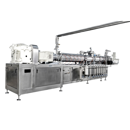 Cooking extruders for low shear confectionery production