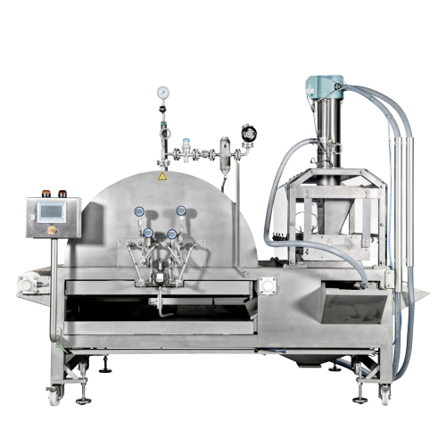 Industrial sugar sander for confectionery coating