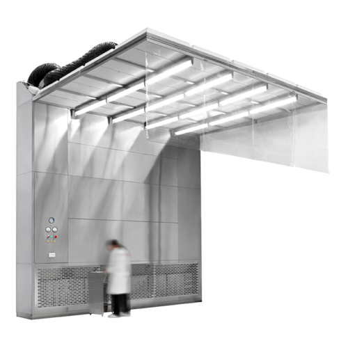 Cleanroom air filtration unit for pharmaceutical production