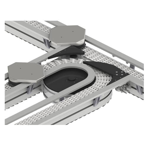 Single track pallet conveyor for large items