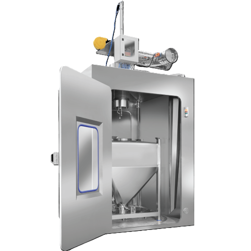 Internal and external bin washing cabinet