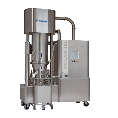 Laboratory fluid bed granulator and coater