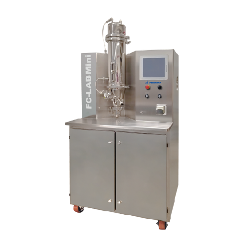 Laboratory fluid bed system for solvent processing