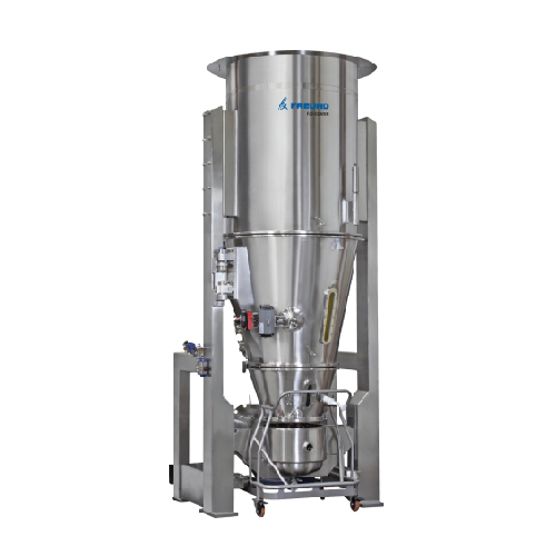 Fluid bed granulator for industrial granulation
