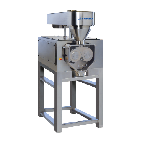 Dry granulation system for powder compaction