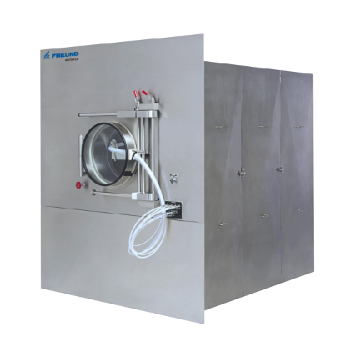 Integrated plenum tablet coater