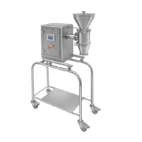 Laboratory conical screen mill for powder calibration