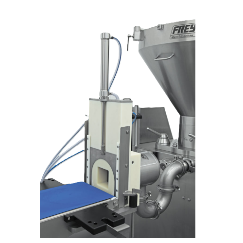 Pneumatic knife for forming and cutting pasty products