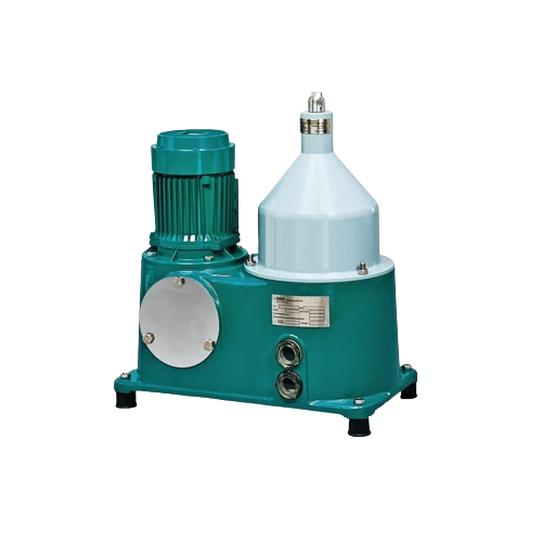 Solid-wall bowl separator for power plant lube oil purification