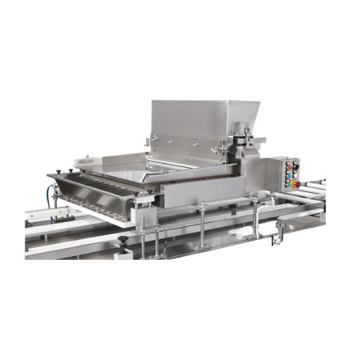 Topping depositor for pizzas and baked goods