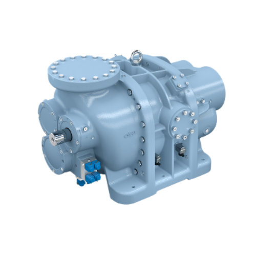 Low-temperature screw compressor for industrial refrigeration