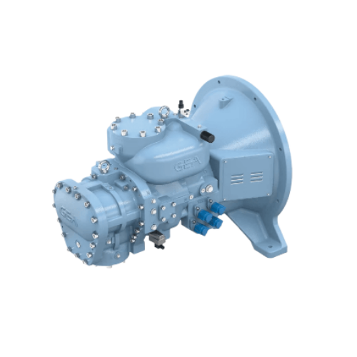 Industrial screw compressor package for ammonia refrigeration