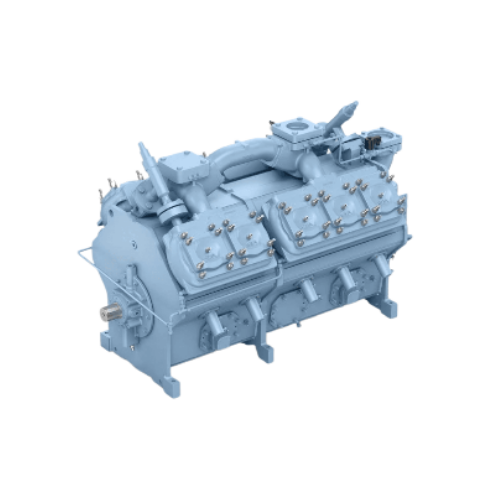 High-pressure ammonia reciprocating compressor for industrial refrigeration
