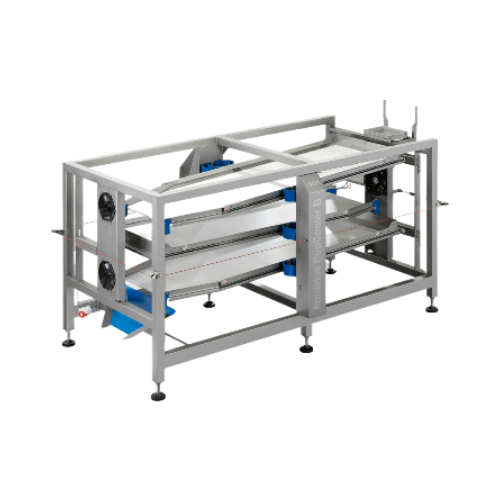 Continuous cooling system for ball lollipops