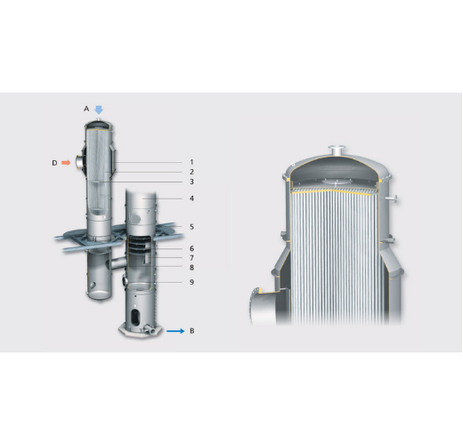 Reboiler for distillation plants