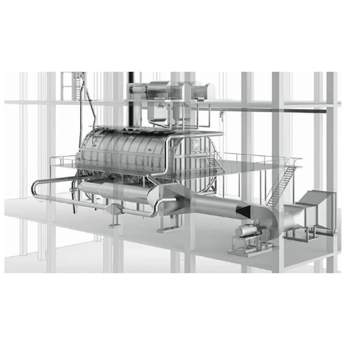 Fluid bed drying system for wet powder chemicals